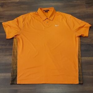 Nike Men's Vibrant Orange Polo Shirt